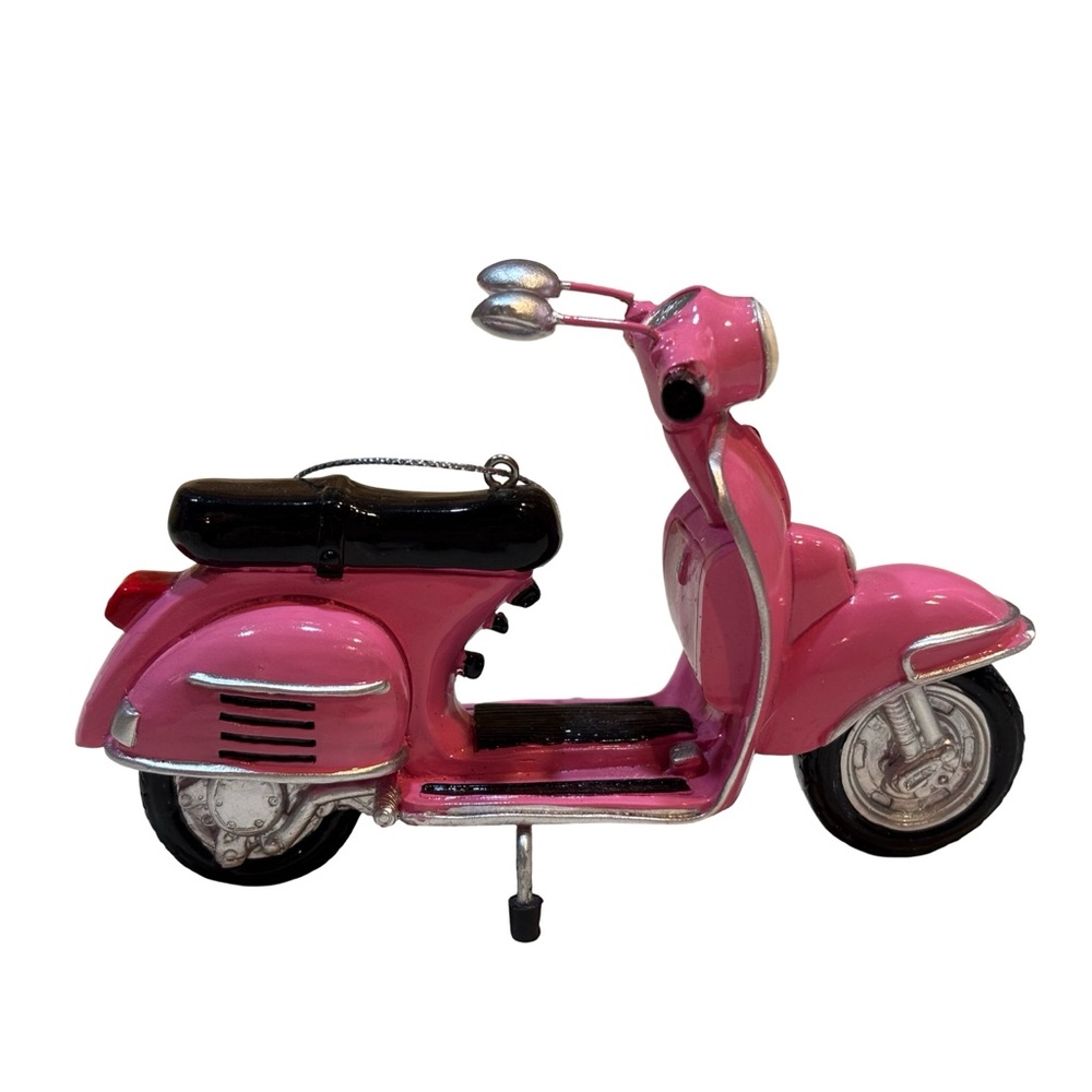 Macy's Pink‎ Vintage-Style Vespa Scooter Ornament Retro Christmas Tree Decor